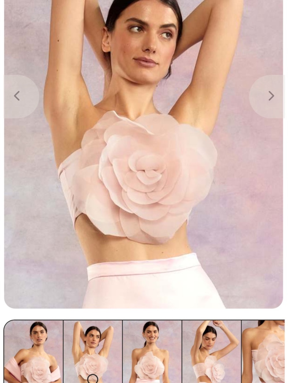 Cynthia Rowley Strapless Bandeau Style Top - Picture 2 of 6